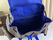 Louis Vuitton LV Backpack Christopher MM Monogram Blue 38 x 44 x 21 cm - 6