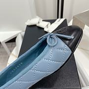 Chanel Ballerina Flat Blue Black - 5