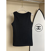 Loewe Cotton Tank Top Black  - 3