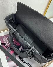 Dior Medium Lady D-Joy Bag Ultramatte Black Cannage Calfskin 26 x 13.5 x 5 cm - 6