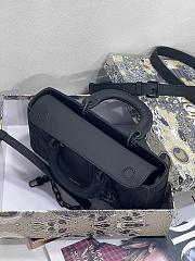 Dior Medium Lady D-Joy Bag Ultramatte Black Cannage Calfskin 26 x 13.5 x 5 cm - 4
