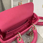 Dior Lady Small D-joy Bag Pink 22x12x6cm - 6