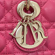 Dior Lady Small D-joy Bag Pink 22x12x6cm - 5