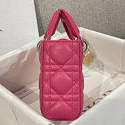 Dior Lady Small D-joy Bag Pink 22x12x6cm - 4