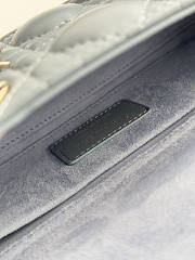 Dior Lady Small D-joy Bag Grey 22x12x6cm - 6