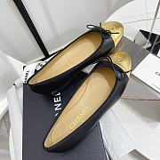 Chanel Ballerina Flat Black Gold - 3