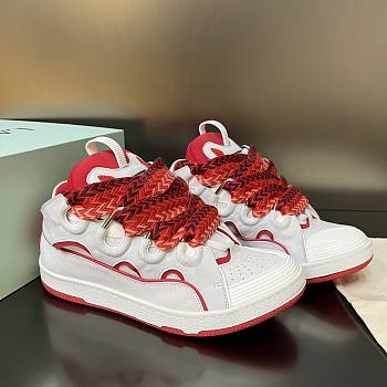 Lanvin Curb White Red Sneaker