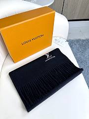 Louis Vuitton LV Black Scarf 35x180cm - 3