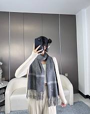 Louis Vuitton LV Grey Scarf 35x180cm - 4