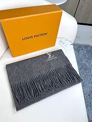 Louis Vuitton LV Grey Scarf 35x180cm - 3