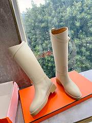 Hermes Jumping Boot White Silver - 5