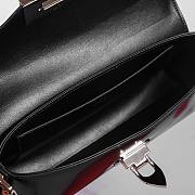 Valentino Garavani Rockstud Brushed Calfskin Black Shoulder Bag 26x13x7cm - 2