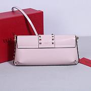 Valentino Garavani Rockstud Brushed Calfskin Pink Shoulder Bag 26x13x7cm - 5