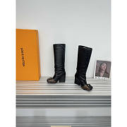 Louis Vuitton LV Patti Wedge Half Boots Black - 3