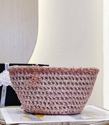 Chanel Small Shopping Bag Pink 36x20x12cm