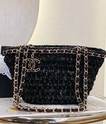 Chanel Small Shopping Bag Black 36x20x12cm