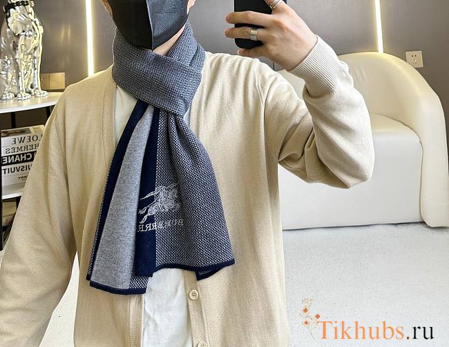 Burberry Blue Scarf 180x30cm - 1