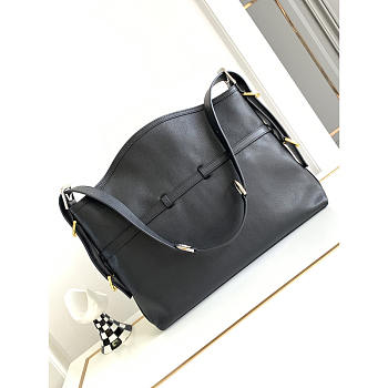 Givenchy Voyou Medium Leather Shoulder Bag Black 36.5x27x32cm