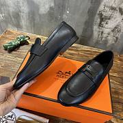 Hermes Black Loafer  - 4