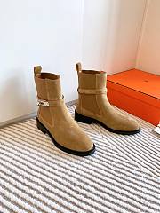 Hermes Brown Suede Boots - 1