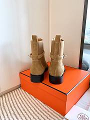 Hermes Brown Suede Boots - 4