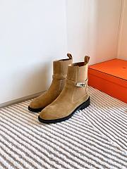 Hermes Brown Suede Boots - 2