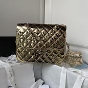 Chanel Backpack Star Coin Purse Metallic Calfskin Gold Light Gold 22.5 × 22.5 × 6 cm - 1