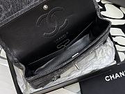 Chanel Flap Bag Denim Black Sequins Silver 25.5cm - 3