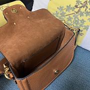 Valentino Garavani Alltime Grainy Calfskin Shoulder Bag Almond 23.5 x 18 x 8 cm - 6