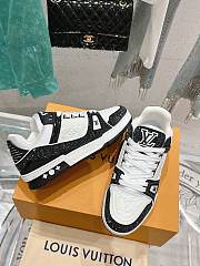 Louis Vuitton LV Trainer Black Crystal Sneaker - 3