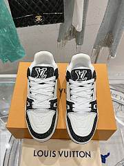 Louis Vuitton LV Trainer Black Crystal Sneaker - 2
