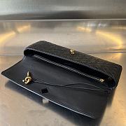 Bottega Veneta Long Clutch Andiamo With Handle Black 31x13x3cm - 4