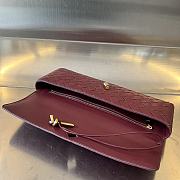 Bottega Veneta Long Clutch Andiamo With Handle Red Wine 31x13x3cm - 2