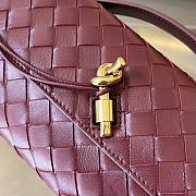 Bottega Veneta Long Clutch Andiamo With Handle Red Wine 31x13x3cm - 6