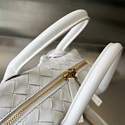 Bottega Veneta Small Top Handle White 23.5x17.5x9cm - 6