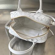 Bottega Veneta Small Top Handle White 23.5x17.5x9cm - 4