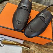 Hermes Black Brown Loafer - 3