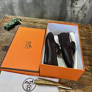 Hermes Black Brown Loafer - 2