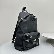Balenciaga Explorer Backpack Black Piercings 34.7x47x20cm - 5