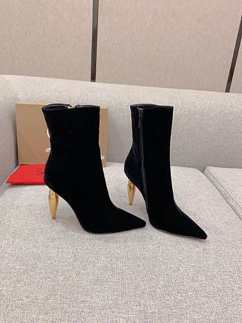 Christian Louboutin Lipbooty Ankle Boots Black 10cm