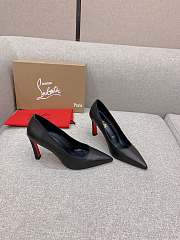 Christian Louboutin Condora Black Leather Pumps 10cm - 1