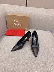 Christian Louboutin Condora Black Leather Pumps 10cm - 2