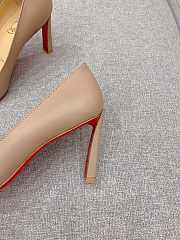 Christian Louboutin Condora Beige Leather Pumps 10cm - 4