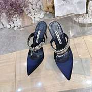 Manolo Blahnik Lutara 90 Embellished Mules 9cm - 2