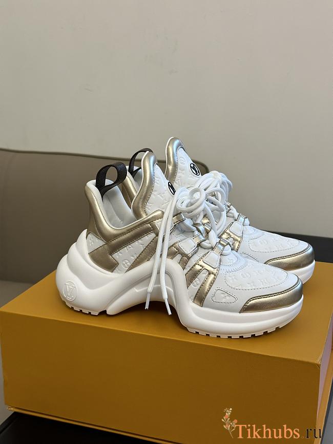 Louis Vuitton LV Archlight Sneaker White Gold  - 1