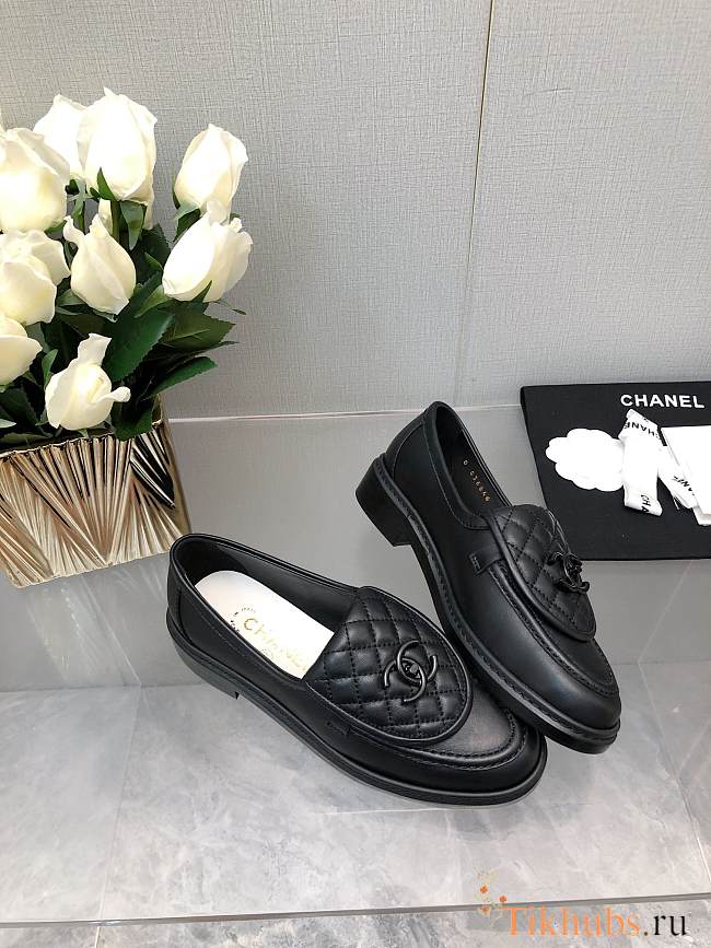 Chanel Mocasines Black Loafers 02 - 1