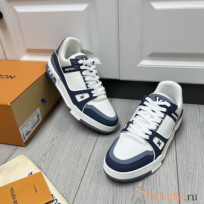 Louis Vuitton LV Trainer Navy Blue Sneaker - 1