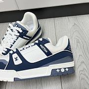 Louis Vuitton LV Trainer Navy Blue Sneaker - 4