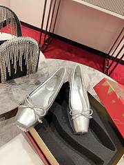 Christian Louboutin Silver Ballet Flat - 1