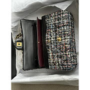 Chanel Flap Tweed CC Shoulder Bag Black And Multi 25cm - 5